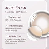 Olens月抛美瞳Muse Shine Brown -6.00 2枚