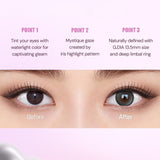 Olens月抛美瞳Secret Tint Gray ±000 2片