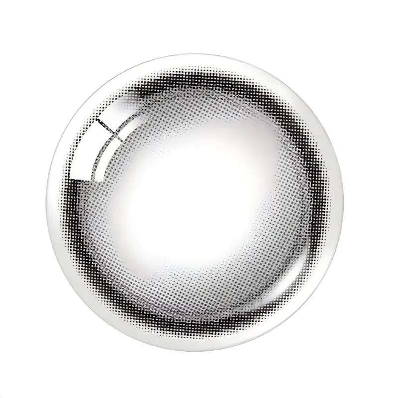 Olens 1 Month Colored Contact Lens Glowy Tear Gray -6.00 2pcs