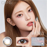 Olens 1 Month Colored Contact Lens Glowy Black -2.00 2pcs