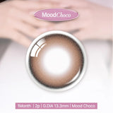 Olens 1 Month Colored Contact Lens Mood Night Mood Choco -4.00 2pcs