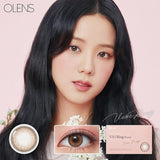 Olens 1 Month Colored Contact Lenses Vivi Ring Brown -3.00 2pcs