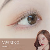 Olens 1 Month Colored Contact Lenses Vivi Ring Brown -5.50 2pcs