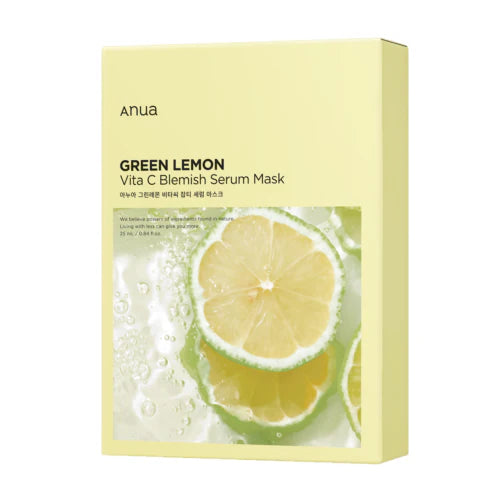 Anua-青柠维他美白精华面膜-10片