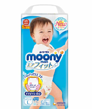 【团购】moony-尤妮佳拉拉裤-男生-L（50枚）