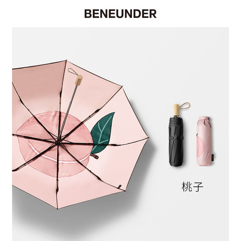 蕉下-果趣系列三折伞-桃子